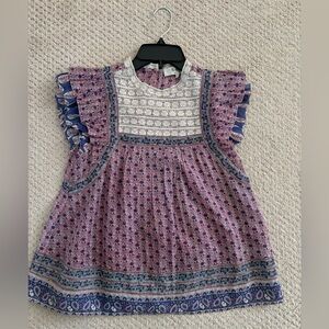 Beautiful SEA NY top. Purple print, lightweight. Size 2.